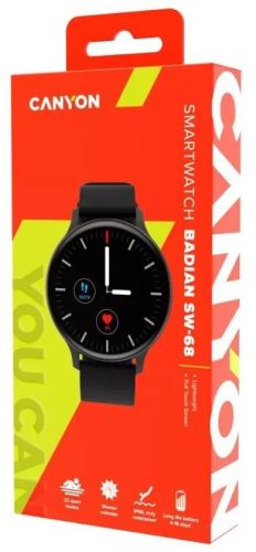 Canyon Smartwatch Badian SW-68 fekete okosóra