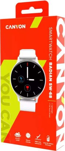 Canyon Smartwatch Badian SW-68 fehér okosóra