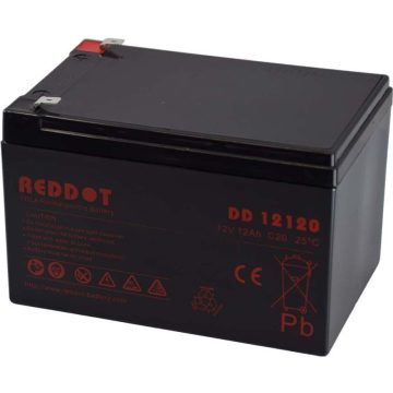   Reddot DD12120 gondozásmentes ólom-savas akkumulátor (12V 12Ah) 6.3mm