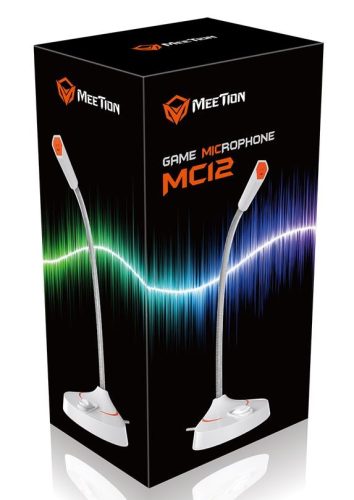 Meetion MC12 gamer mikrofon (fehér)