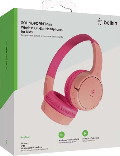 Belkin SoundForm Mini Wireless Bluetooth fejhallgató gyermekek számára (pink)