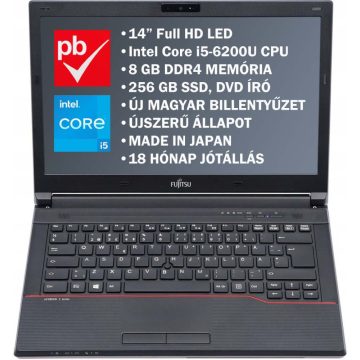   Fujitsu Lifebook E546 14" felújított prémium használt laptop