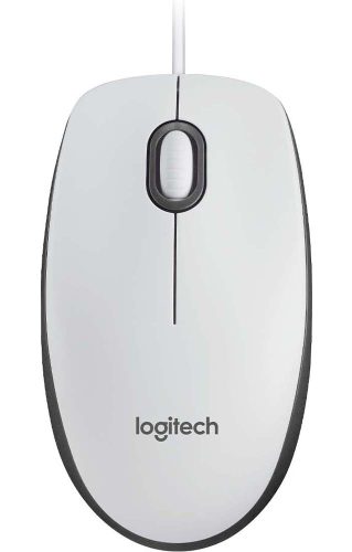 Logitech M100 fehér optikai egér USB