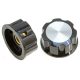 Potenciométer forgató gomb, 6-os tengelyre, csavaros, jelöléssel 33mm