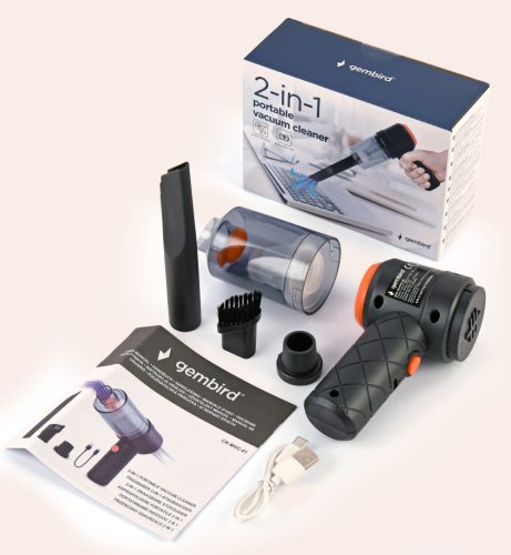 Gembird 2-in1 Portable Vacuum Cleaner hordozható akkus mini porszívó