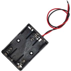 Elem tartó, 3db AAA elem számára, vezetékkel