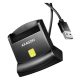 Axagon asztali USB Smart kártyaolvasó (bankkártya / személyi igazolvány)