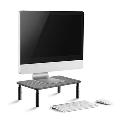 Gembird asztali monitor tartó állvány, acél, állítható, max. 20kg, 370x235x120mm