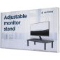   Gembird asztali monitor tartó állvány, acél, állítható, max. 20kg, 370x235x120mm