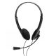 IRISTech F-14 fekete mikrofonos fejhallgató (headset)