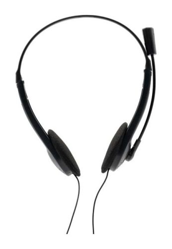 IRISTech F-14 fekete mikrofonos fejhallgató (headset)