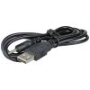 USB DC töltő kábel (USB Type-A dugó / 2.5x0.7mm DC dugó) 0.8m