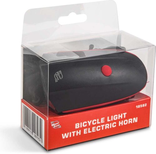 Wheel Zone XPE LED-es kerékpár lámpa elektromos kürttel (450lm, IP55)