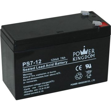   Szünetmentes tápegység / riasztó akkumulátor (12V 7Ah) 4.8mm sarukkal