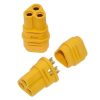 Elektromos csatlakozó, MT30, anya, 3 pólusú, forrasztható, sárga, 15A