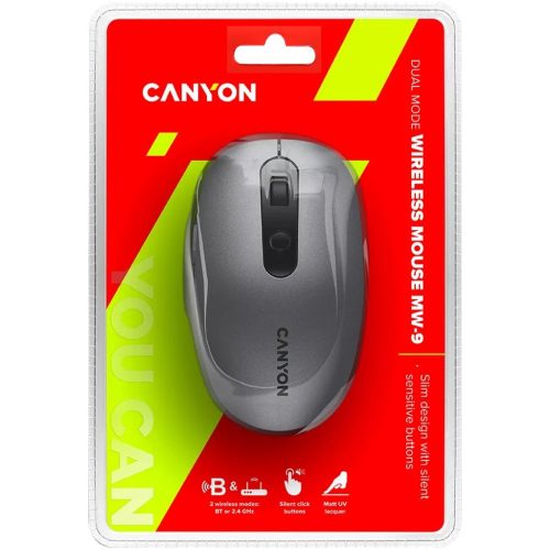 Canyon MW-9 Dual Mode Wireless Mouse vezeték nélküli egér (Bluetooth / 2.4Ghz)