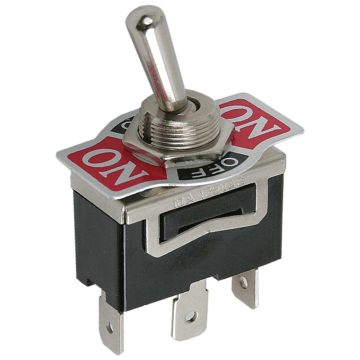   Karos kapcsoló, 1 körös, 3 állású, 3 láb, 250V 10A, 6.3mm csúszósarus