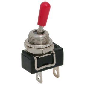   Karos kapcsoló, 1 körös, 2 állású, 2 láb, 250V 3A, 6.3mm csúszósarus