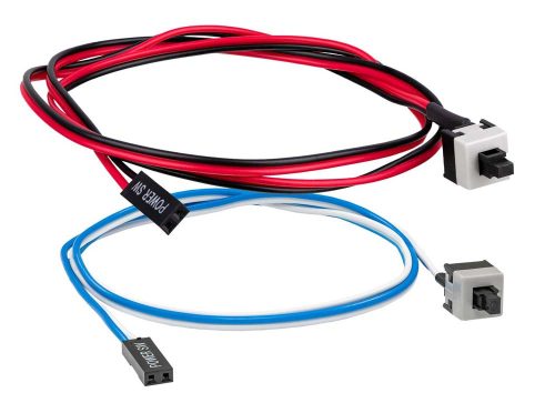 POWER és RESET gomb asztali számítógéphez, komplett készlet, 60cm