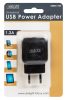 Delight hálózati USB töltő adapter 1db aljzattal (fekete, 1.2A)