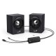 Genius SP-HF385BT fadobozos sztereó Bluetooth hangszórópár (fekete)