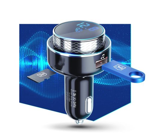 3mk Hyper Car FM Transmitter 30W-os töltővel