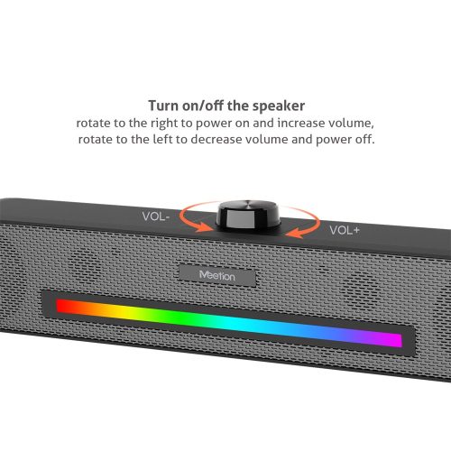 Meetion MT-SP1001 RGB LED soundbar (USB+jack)