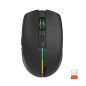   Meetion Dual Mode vezeték nélküli egér, RGB LED, fekete (2.4Ghz + Bluetooth)