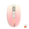 Meetion Dual Mode vezeték nélküli egér, RGB LED, pink (2.4Ghz + Bluetooth)