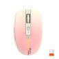   Meetion Dual Mode vezeték nélküli egér, RGB LED, pink (2.4Ghz + Bluetooth)