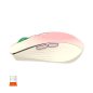   Meetion Dual Mode vezeték nélküli egér, RGB LED, pink (2.4Ghz + Bluetooth)