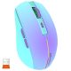 Meetion Dual Mode vezeték nélküli egér, RGB LED, lila (2.4Ghz + Bluetooth)
