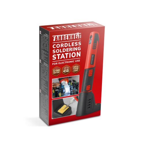 Fahrenheit 28026 akkumulátoros forrasztópáka tisztítószivaccsal