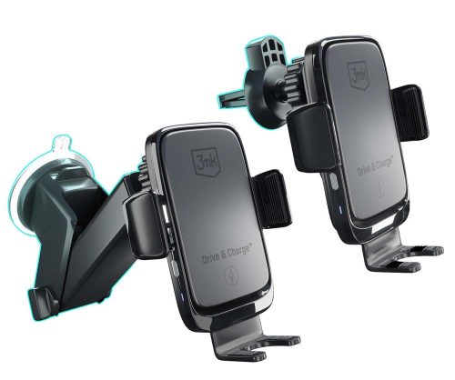 3mk Drive & Charge autós telefon tartó vezeték nélküli indukciós töltővel
