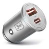 3mk Hyper Car Charger 45W autós USB töltő 2db aljzattal (USB-A + USB-C)