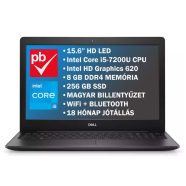   Dell Latitude 3590 15.6" felújított prémium használt laptop (Core i5 7th, 8GB, 256GB)