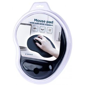Gembird fekete csuklótámaszos egérpad