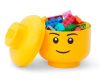 Lego Storage Head (mini) Boy sárga színű műanyag tárolódoboz