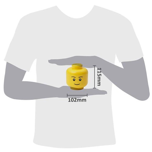 Lego Storage Head (mini) Boy sárga színű műanyag tárolódoboz