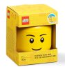 Lego Storage Head (mini) Boy sárga színű műanyag tárolódoboz