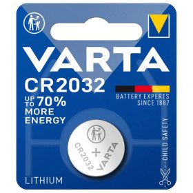   Varta CR2032 3V 230mAh gombelem, bliszteres (átmérő: 20mm, vastagság: 3.2mm)