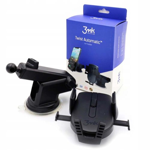 3mk Twist Automatic autós telefon tartó műszerfalra, szélvédőre