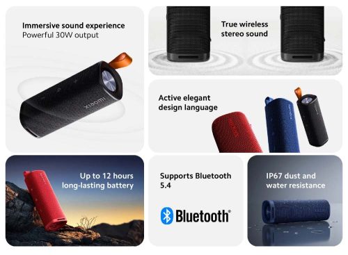 Xiaomi Mi Sound Outdoor 30W Bluetooth hangszóró (fekete)