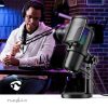 Nedis Streaming Microphone With RGB Lighting multimédiás asztali gamer mikrofon
