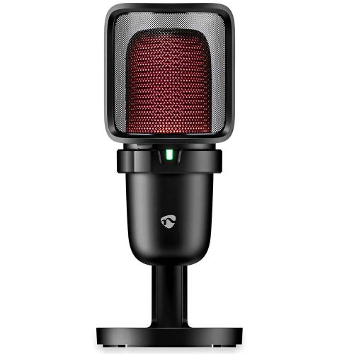 Nedis Streaming Microphone With RGB Lighting multimédiás asztali gamer mikrofon