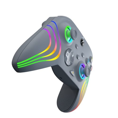 PDP Afterglow Wave szürke vezetékes RGB LED XBOX kontroller + ajándék Game Pass