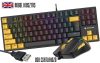 Tracer GameZone Hornet 87 USB 75% TKL mechanikus billentyűzet+egér (fekete, ENG)
