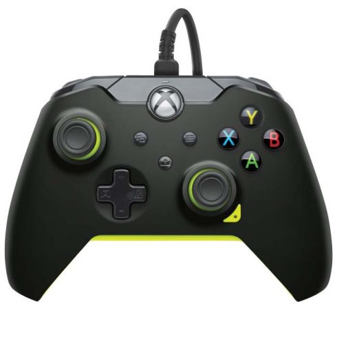 PDP Electric Black vezetékes XBOX kontroller + ajándék 1 hónapos Game Pass