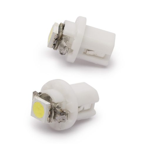 Műszerfal háttérvilágítás LED, B8.5d, 12V, 0.25W, 18lm, 6000K, hidegfehér, 2db-os csomag