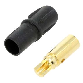   Elektromos csatlakozó, SH3.5, anya, 1 pólusú, forrasztható, fekete, 20A